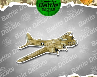 American Bomber Military Aircraft Vinyl Sticker