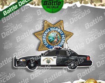 CHP Crown Vic Cruiser Vinyl Sticker