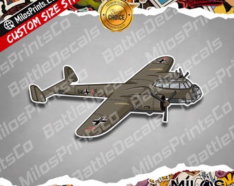 German Dornier Do 17 Bomber Fliegender Bleistift Military Aircraft Vinyl Sticker