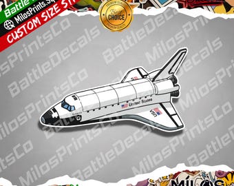 Space Shuttle Vinyl Sticker