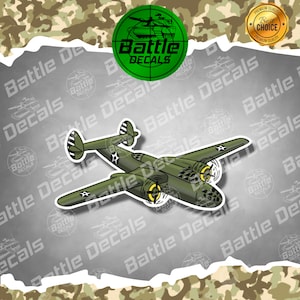 American Recon Militärflugzeug Vinyl Aufkleber