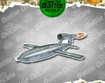 German V1 Flying Bomb Vinyl Sticker | Vengeance Type 1 Cruise Missile