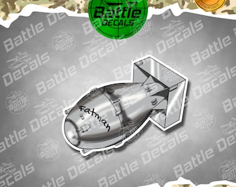 Atomic Bomb Fatman Vinyl Sticker