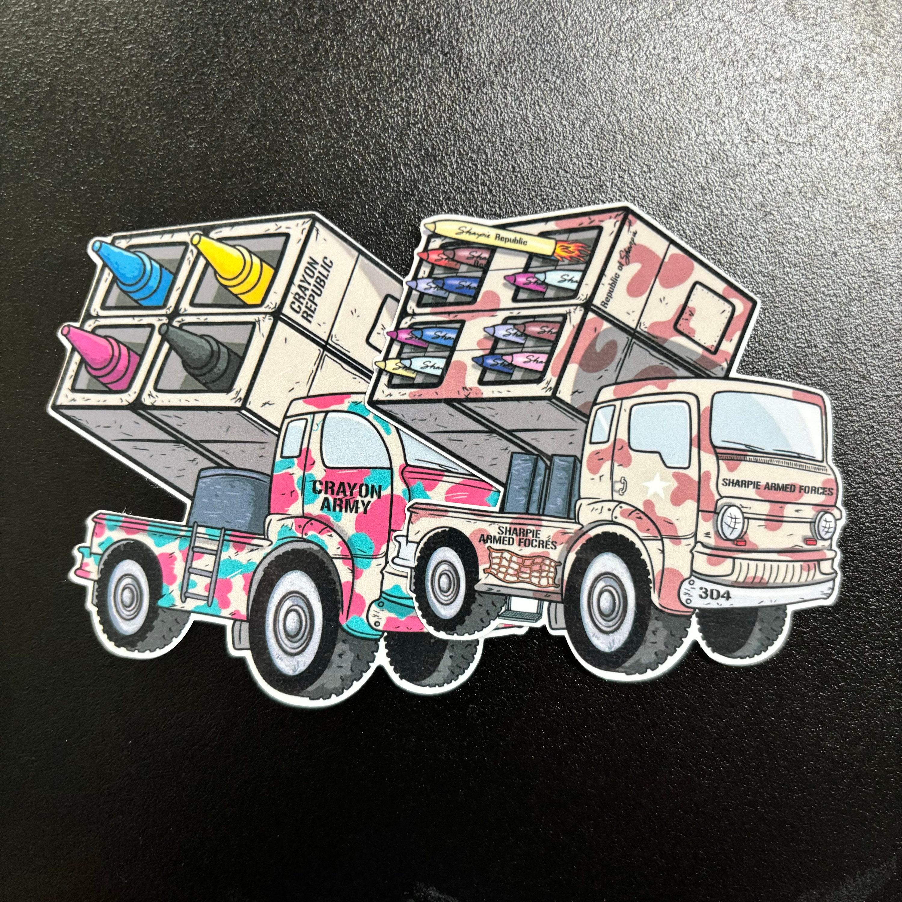 Sharpie Marker Republic Battery Vehicle Vinyl Sticker - Etsy