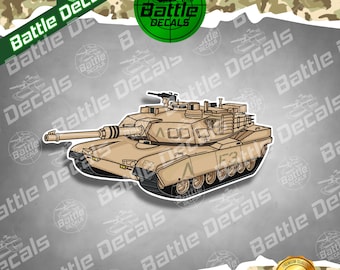 US M1 Abrams Heavy Tank Vinyl Sticker