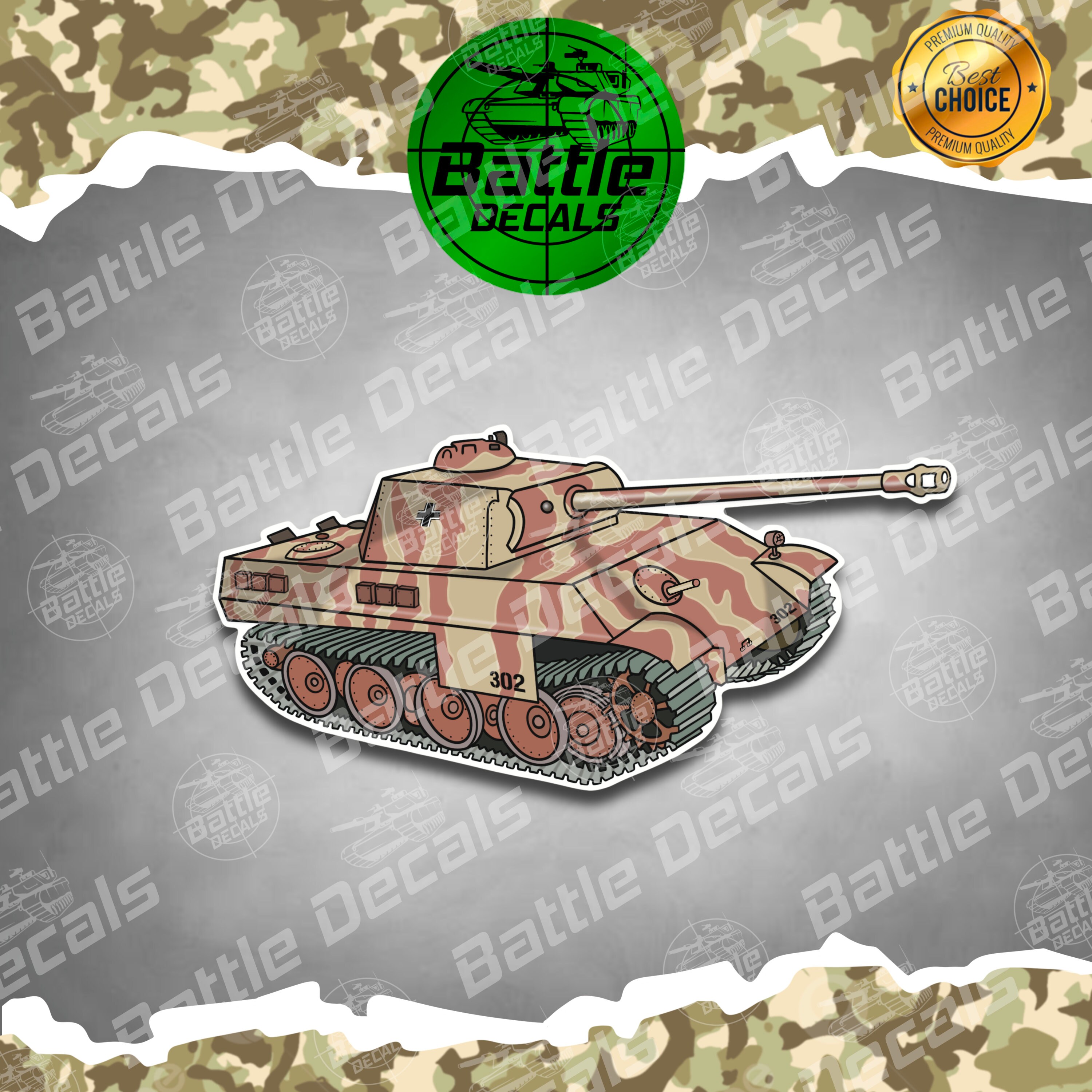 Panzer Window Sticker German Panzer Tank Vinyl Sticker - Etsy