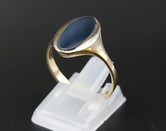 elegant seal ring onyx 333 8 carat ladies gold verbott women noble