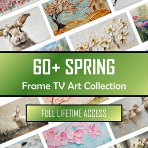 Frühling FRAME TV ART Bundle | Saisonale Blumen, Landschaften, Bunnies, Charmante Kunstwerke Set Sammlung (Digital-Download)