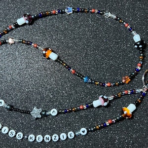 whimsical beaded lanyard