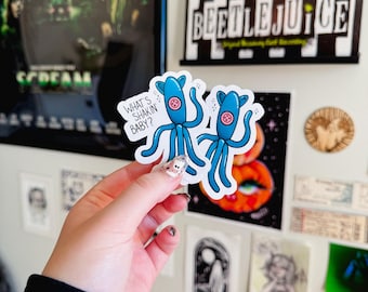 Coraline Stickers: Squid, Seeing Stone, Key - Laptop, Water Bottle Decals