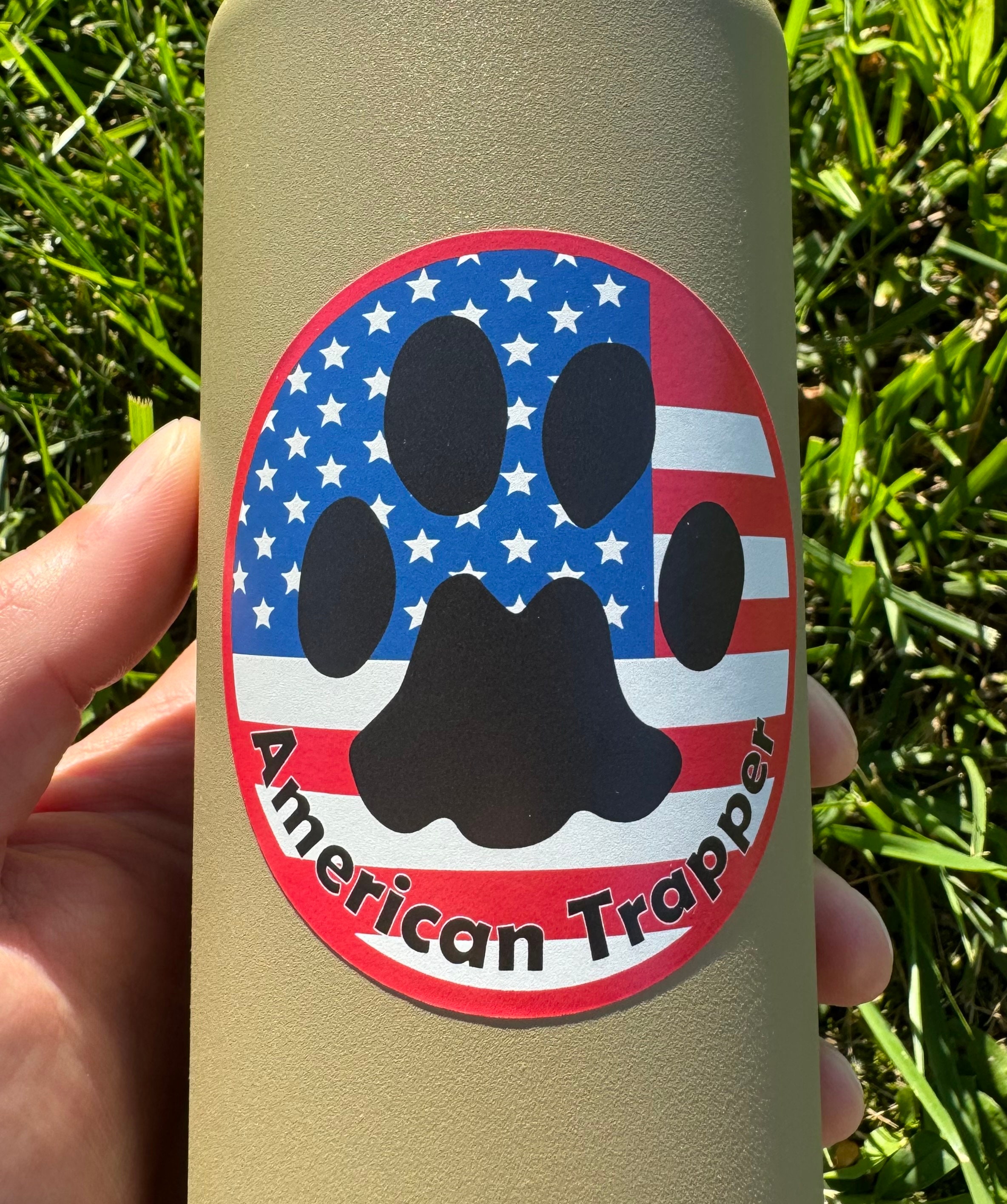 Sticker Trapper American Trapper Bobcat Paw Vinyl Decal | Weatherproof Sticker - Etsy