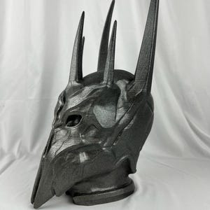 Sauron Headphone Stand: Lord of the Rings Desk Decor (16 Inches Tall) Dark Stainless