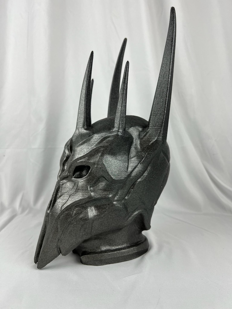 Sauron Headphone Stand: Lord of the Rings Desk Decor (16 Inches Tall) Dark Stainless