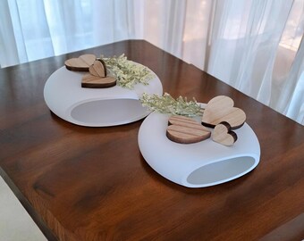 River Stones – Design Trays Inspired by Nature For Desk Organizing Minimalist Decor 2 Pcs