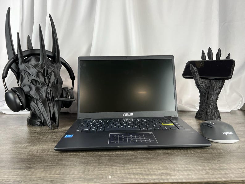 Sauron Headphone Stand: Lord of the Rings Desk Decor (16 Inches Tall) image 3