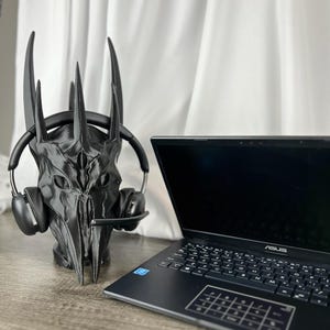 Sauron Headphone Stand: Lord of the Rings Desk Decor (16 Inches Tall) image 6