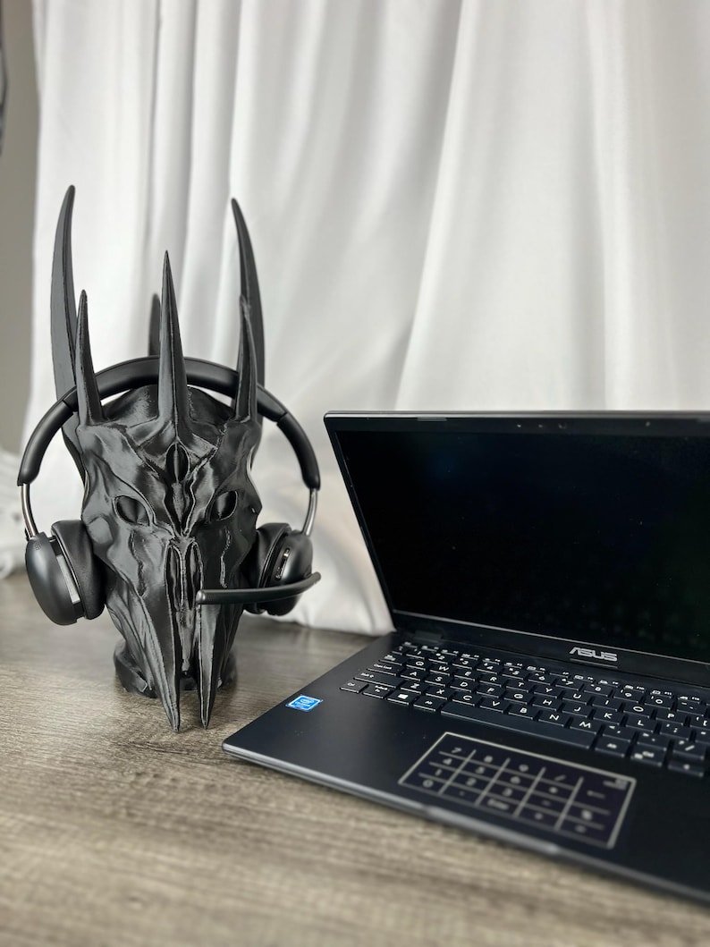 Sauron Headphone Stand: Lord of the Rings Desk Decor (16 Inches Tall) image 6