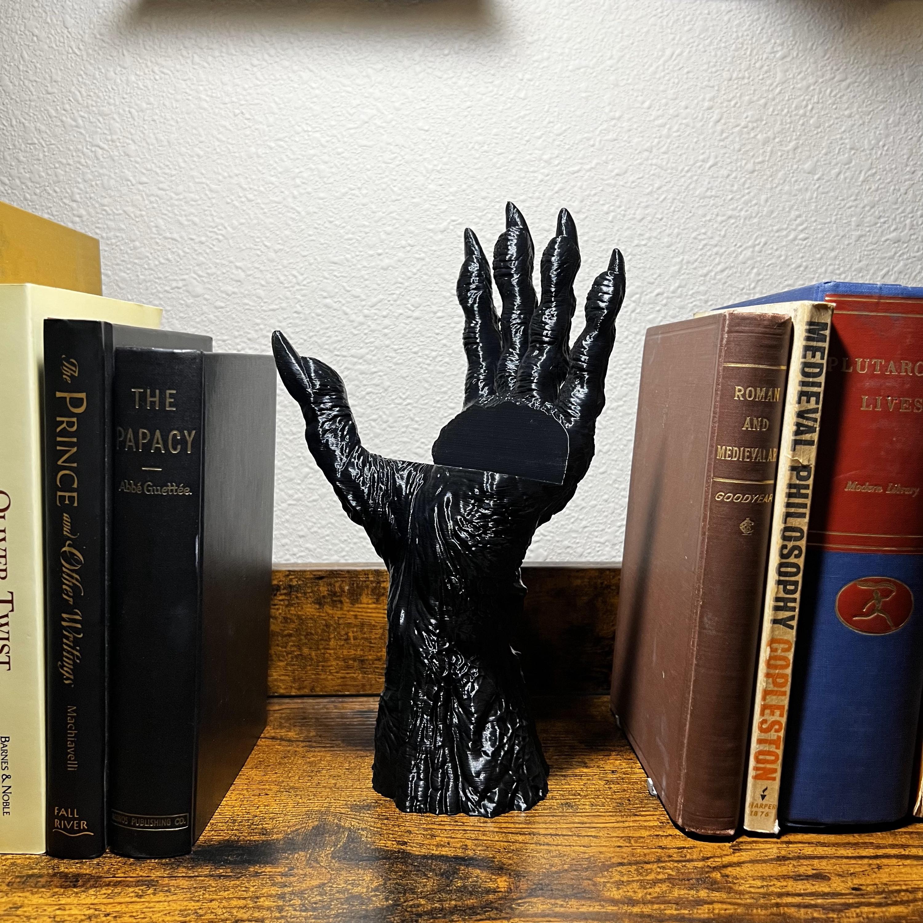 Skeleton Hand Book Holder For Bookshelf Decoration