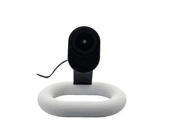 Modern MagSafe Phone Stand Charger: PET-G Aura Desk Stand