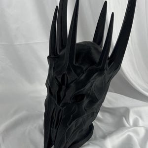 Sauron Headphone Stand: Lord of the Rings Desk Decor (16 Inches Tall) Sparkle Black