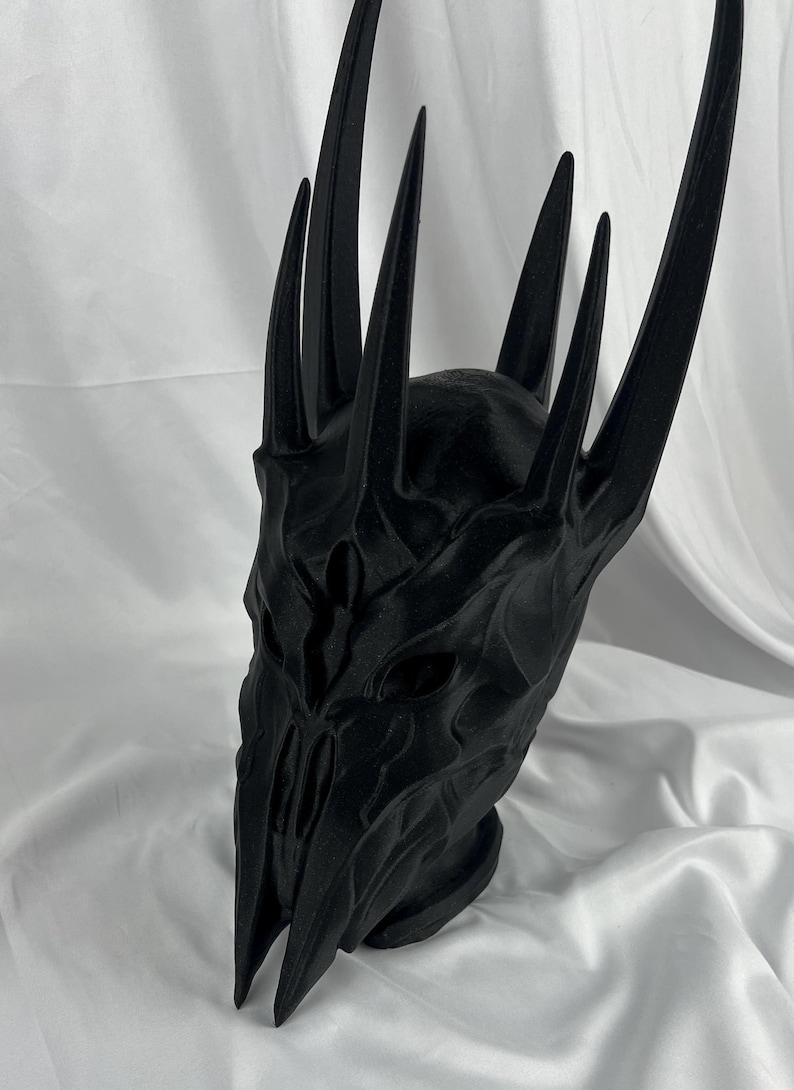 Sauron Headphone Stand: Lord of the Rings Desk Decor (16 Inches Tall) Sparkle Black