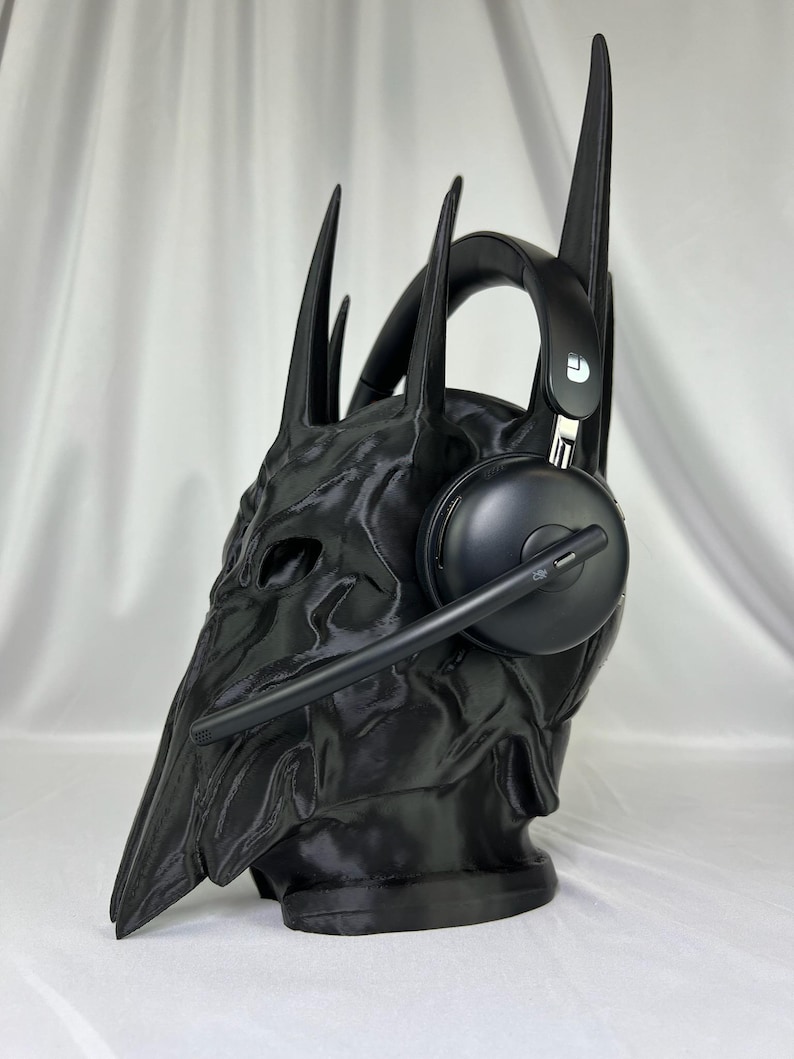 Sauron Headphone Stand: Lord of the Rings Desk Decor (16 Inches Tall) Black