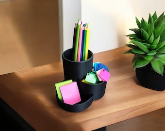 Three Cups - The Modern Office Organizer For Pens, Markers, Brushes, Post-its, etc
