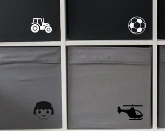 Personalized iron-on labels for organizing toys in a child's room / playroom / iron-on pattern / toy box