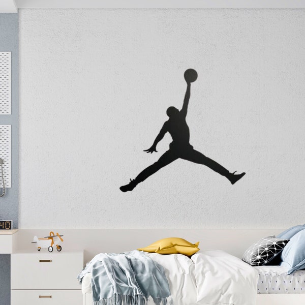 Sticker michael jordan personnalisé basket autocollant sport art mural décoration chambre