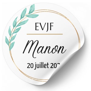 Etiquettes personnalisées autocollantes anniversaire / EVJF / mariage / baptême / cadeau image 2