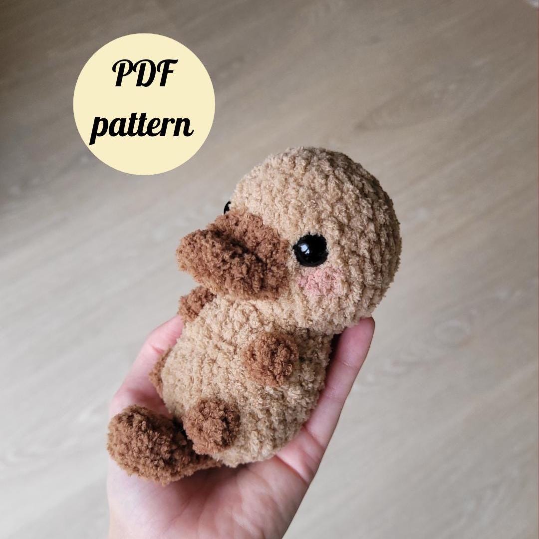32 Platypus Crochet Patterns for Cute Aussie-Inspired Amigurumi Projects 30 Crochet Pattern Ollie the Platypus (Low-sew)