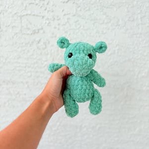 crochet hippo, stuffed animal hippo, gift for kids, gift for hippo lovers