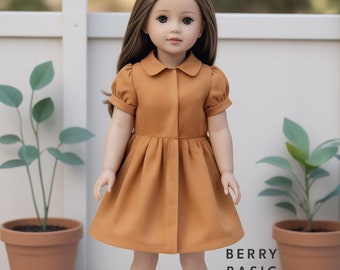 18" Doll - Calhoun Dress PDF Sewing Pattern (Made for American Girl, Fits Our Generation Too!)