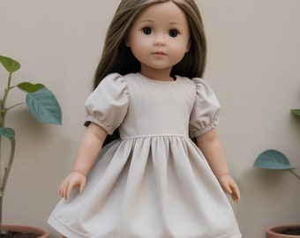 18" Doll - Lisu Dress PDF Sewing Pattern (Made for American Girl, Fits Our Generation Too!)