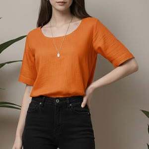 Naaipatroon basistop Leland – damesmaten XS-XXL (pdf-patroon)