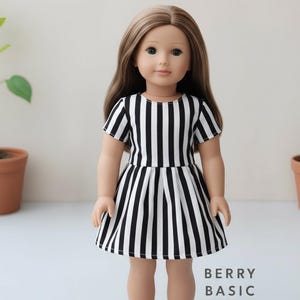 18" pop - Faris-jurk pdf-naaipatroon (gemaakt voor American Girl, past ook bij onze generatie!)