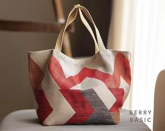 Howard Tote Bag PDF Sewing Pattern (2 Sizes) - Easy Sewing pattern