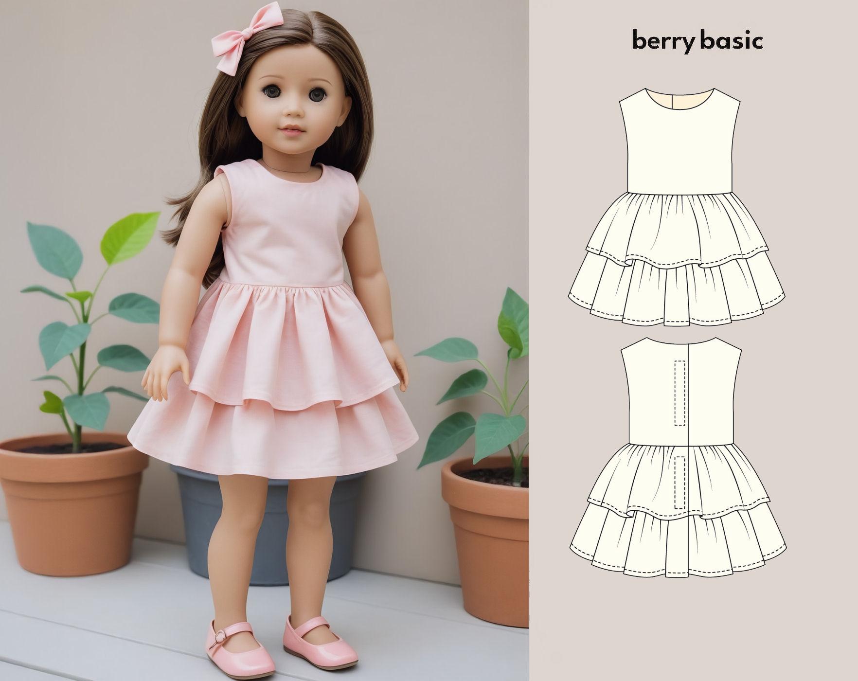 18" Doll - Briggs Dress PDF Sewing Pattern (Made for American Girl, Fits Our Generation Too!)