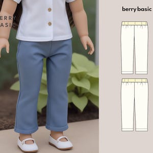 18&quot; Doll - Levi Pants PDF Sewing Pattern (Made for American Girl, Fits Our Generation Too!)