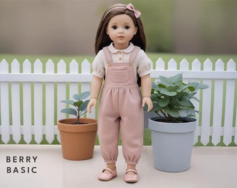 18" Doll - Higgins Overall PDF Sewing Pattern (Made for American Girl, Fits Our Generation Too!)