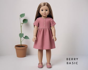 18" Doll - Elif Dress PDF Pattern (Made for American Girl, Fits Our Generation Too!)
