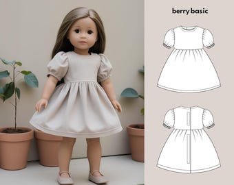 18" Doll - Lisu Dress PDF Pattern (Made for American Girl, Fits Our Generation Too!)