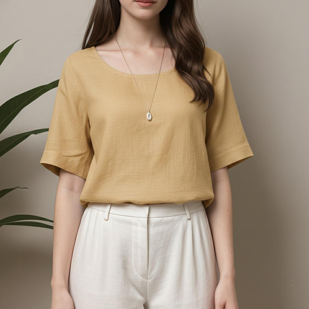 Leland ベーシックトップスの縫製パターン – レディースサイズ XS-XXL