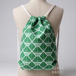 Devon Drawstring Backpack PDF Sewing Pattern (2 Sizes) - Easy Sewing pattern