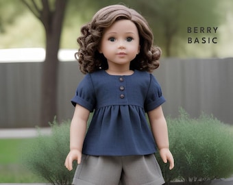 18" Doll - Soto Blouse PDF Sewing Pattern (Made for American Girl, Fits Our Generation Too!)