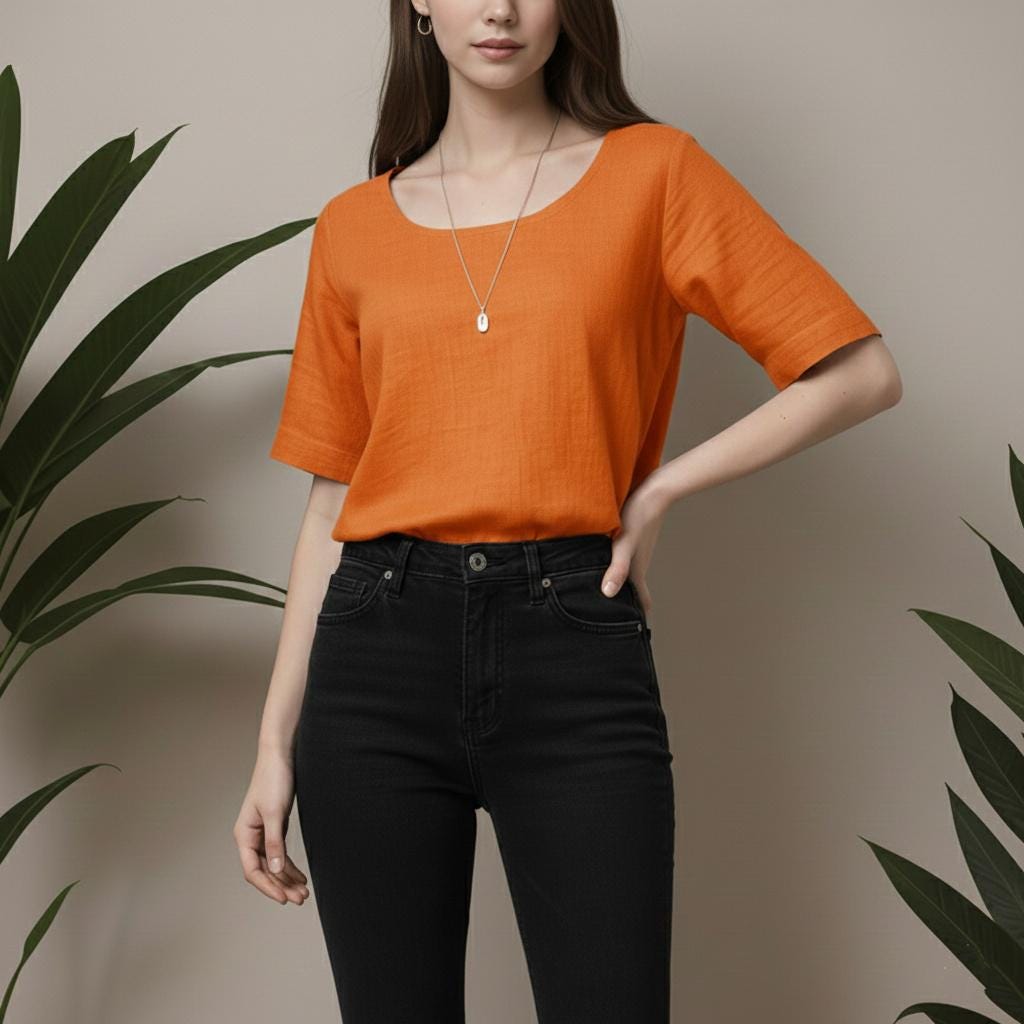 Leland ベーシックトップスの縫製パターン – レディースサイズ XS-XXL