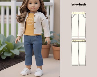 18" Doll - Eisa Pants PDF Sewing Pattern (Made for American Girl, Fits Our Generation Too!)
