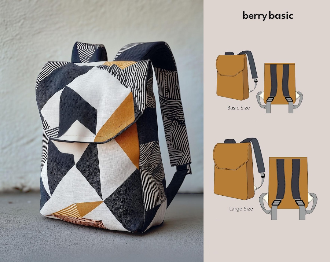 Safa Backpack PDF Sewing Pattern 2 Sizes