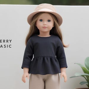 18" Doll -  Atkins Blouse PDF Sewing Pattern (Made for American Girl, Fits Our Generation Too!)