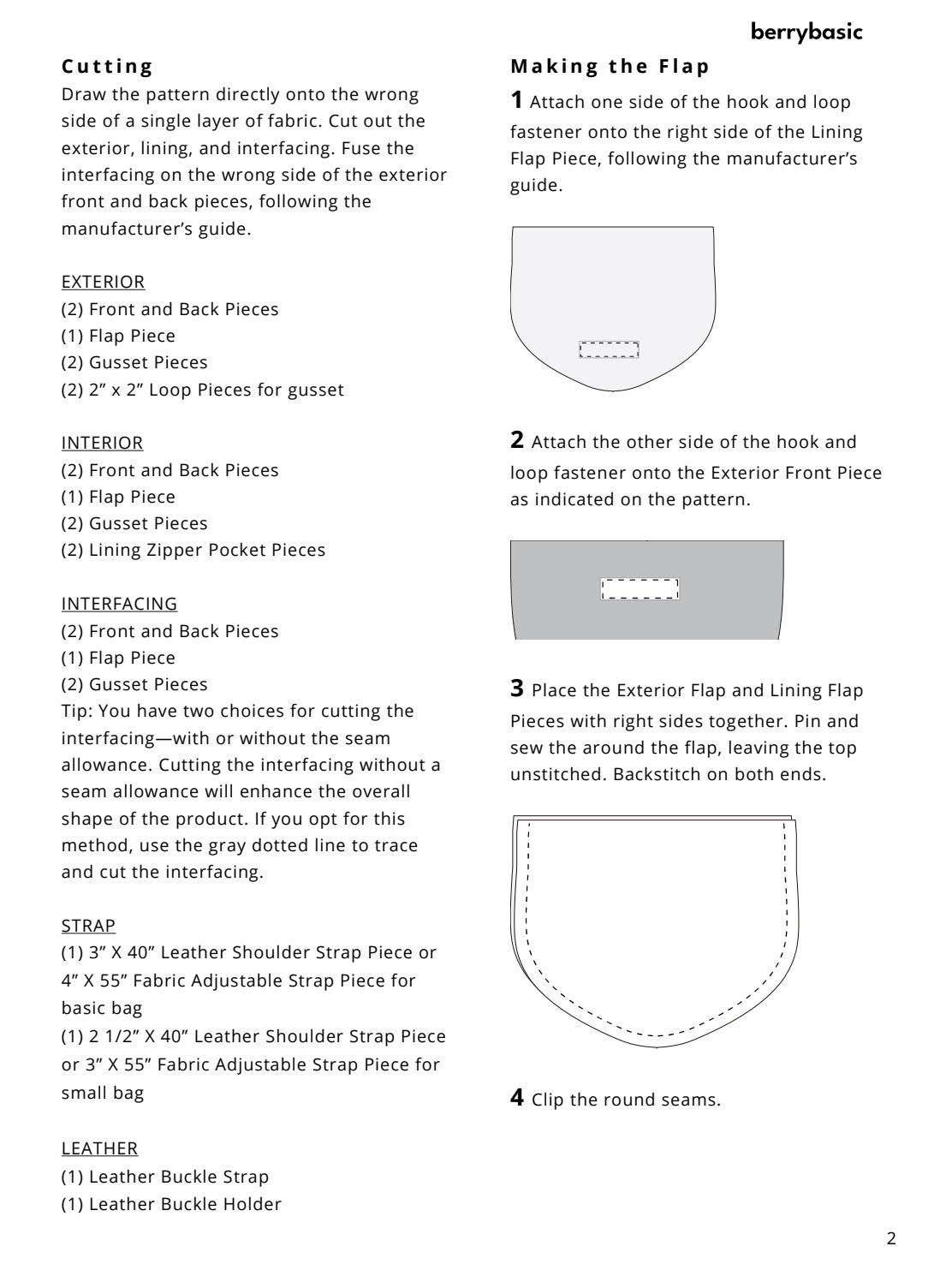 Dale Crossbody Bag Sewing Pattern PDF | Upcycled Denim Saddle Purse ...